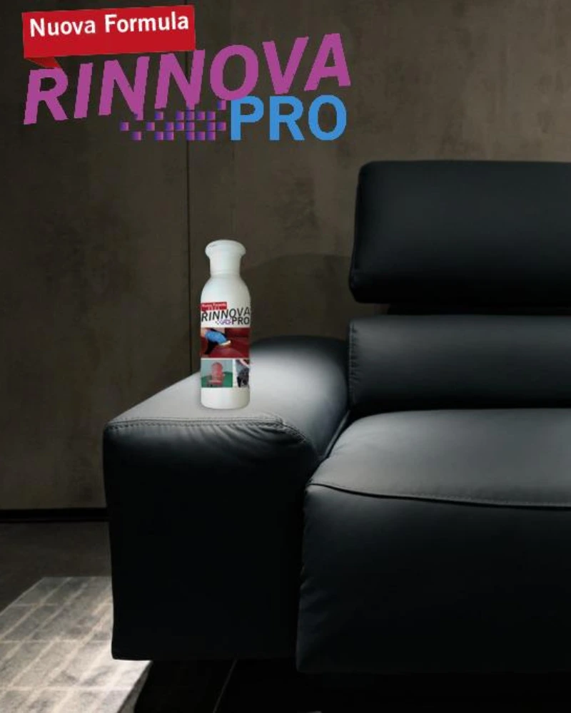 Rinnova Pro with shint black couch